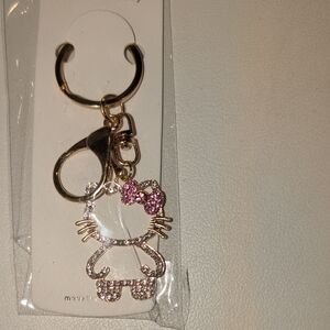 Hello Kitty Sparkling Pink and Gold Key Holder